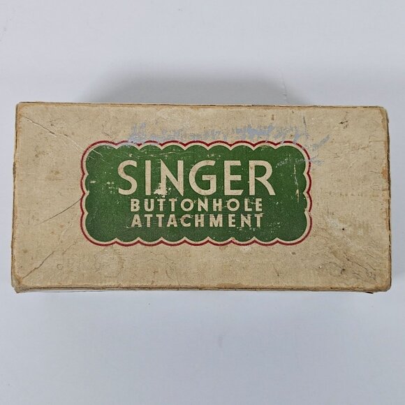 Singer USA Vintage Buttonhole Attachment 121795 Sewing Machine Accessory & Box - Picture 11 of 14
